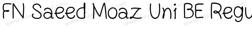 FN Saeed Moaz Uni BE Regular字体转换